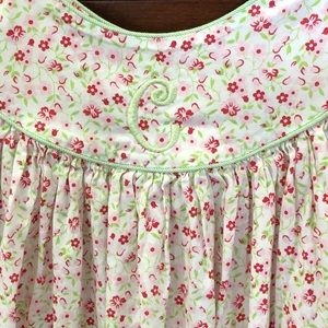 Monogrammed “C” Girl’s Flowered Dress